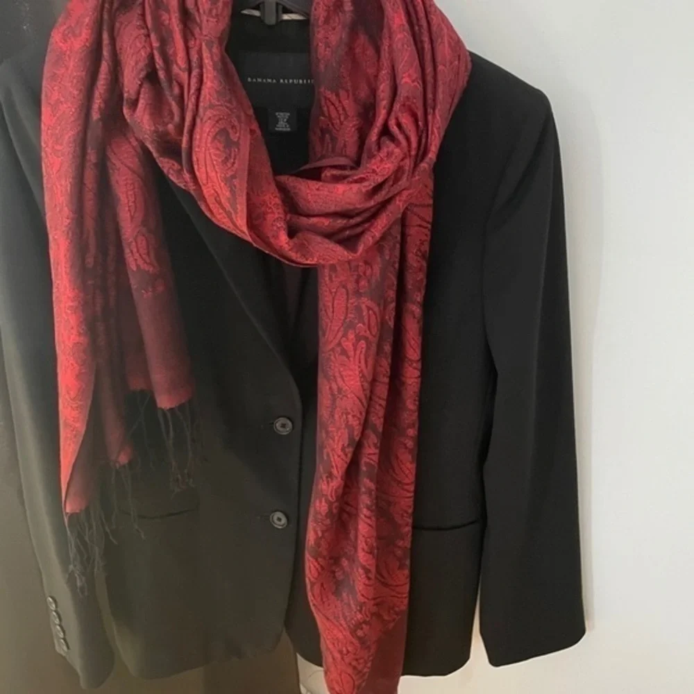 Red and gold shawl
